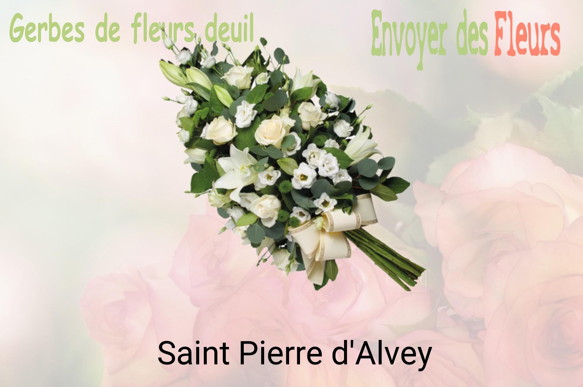 Gerbe de fleurs de deuil livrée à Saint-Pierre-d'Alvey
